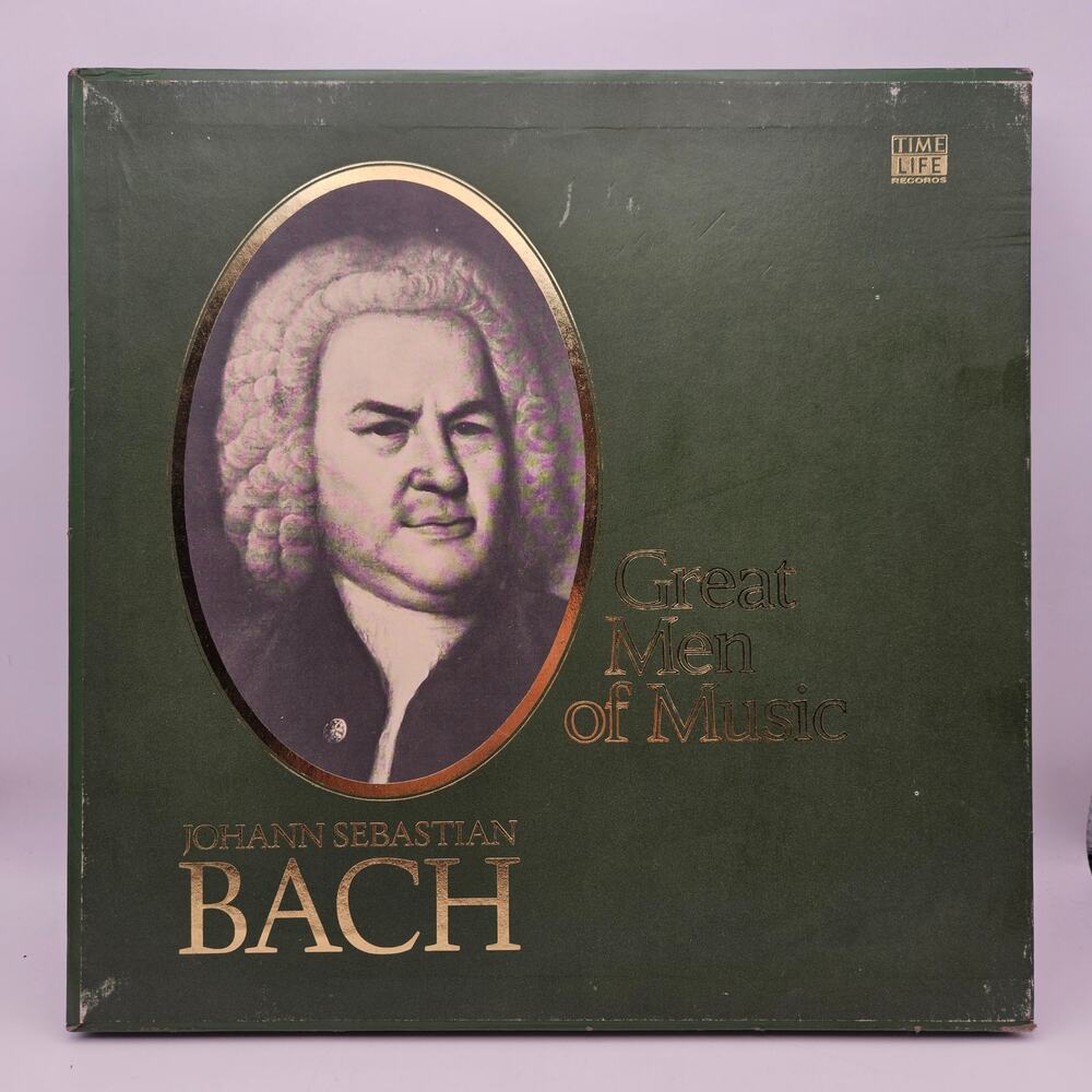 JOHANN SEBASTIAN BACH GREAT MEN OF MUSIC TIME LIFE 4LP BOX SET W SLEEVES